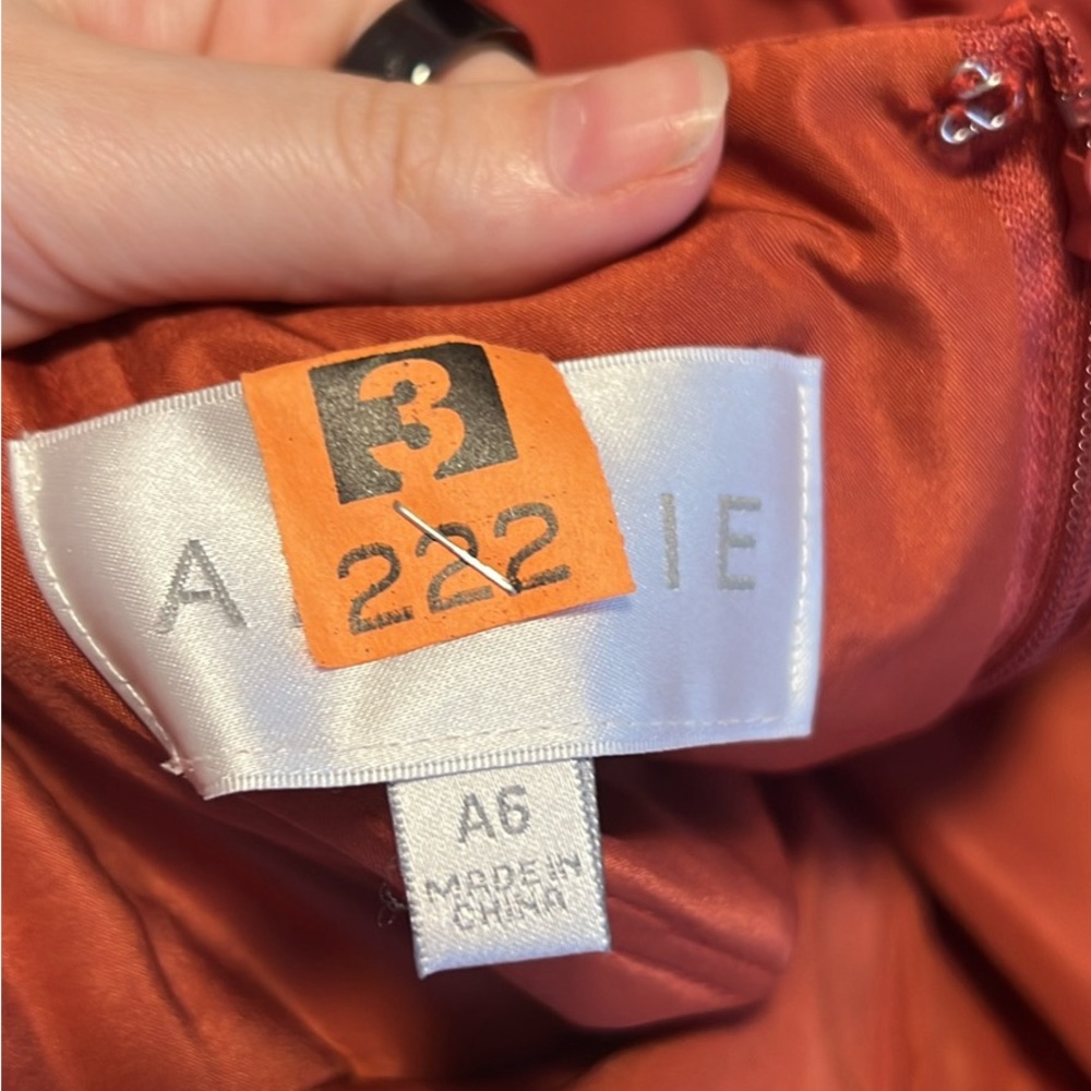 Azazie terracotta bridesmaid dress